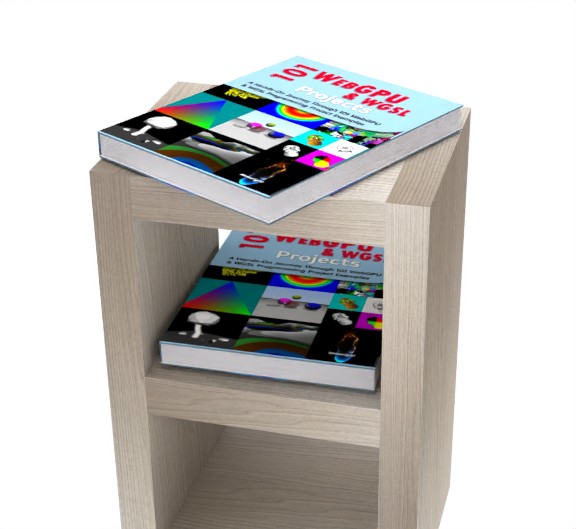 101 WebGPU and WGSL Programming Projects (Paperback) on a shelf