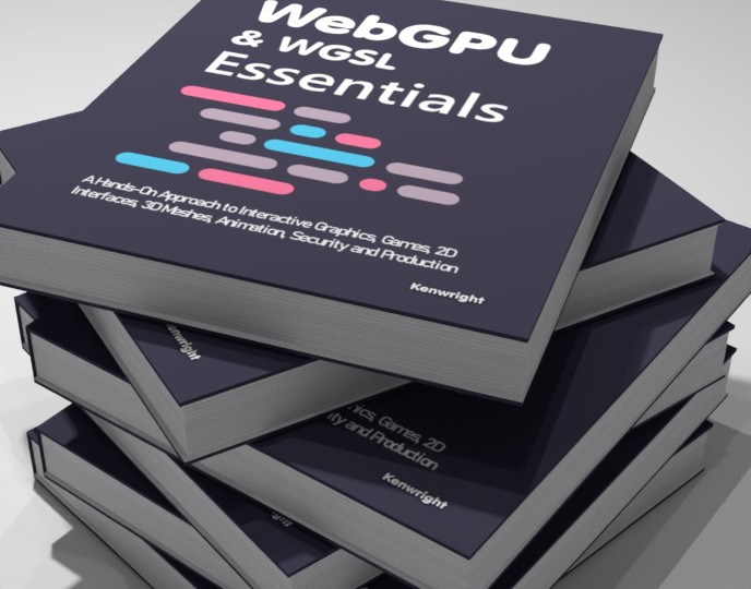 WebGPU & WGSL Essentials: A Hands-On Approach to Interactive Graphics, Games, 2D Interfaces, 3D Meshes, Animation, Security and Production (Paperback) on a shelf