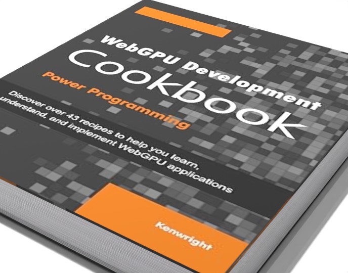 WebGPU Develompent Cookbook on a shelf