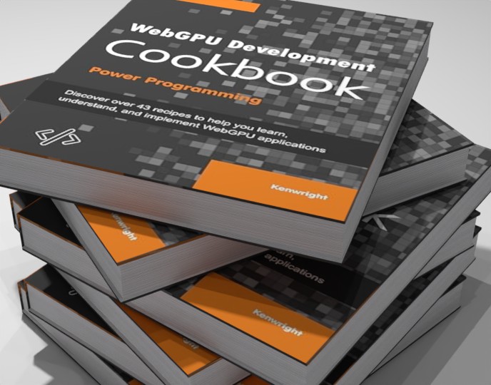 WebGPU Develompent Cookbook on a shelf