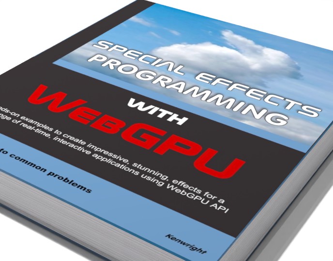Special Effects Programming with WebGPU (Hardback) on a shelf